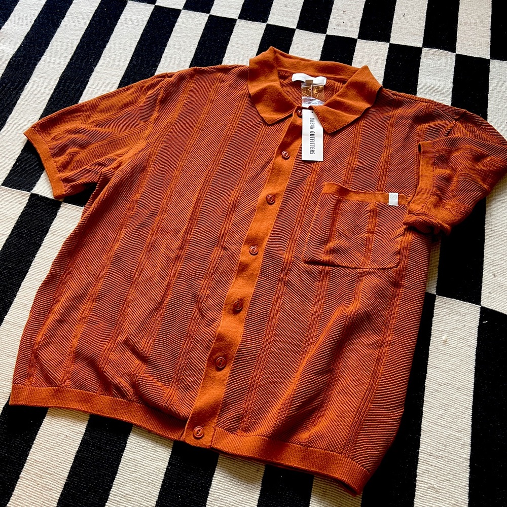 Urban Outfitters - Textured Stitch Polo Shirt